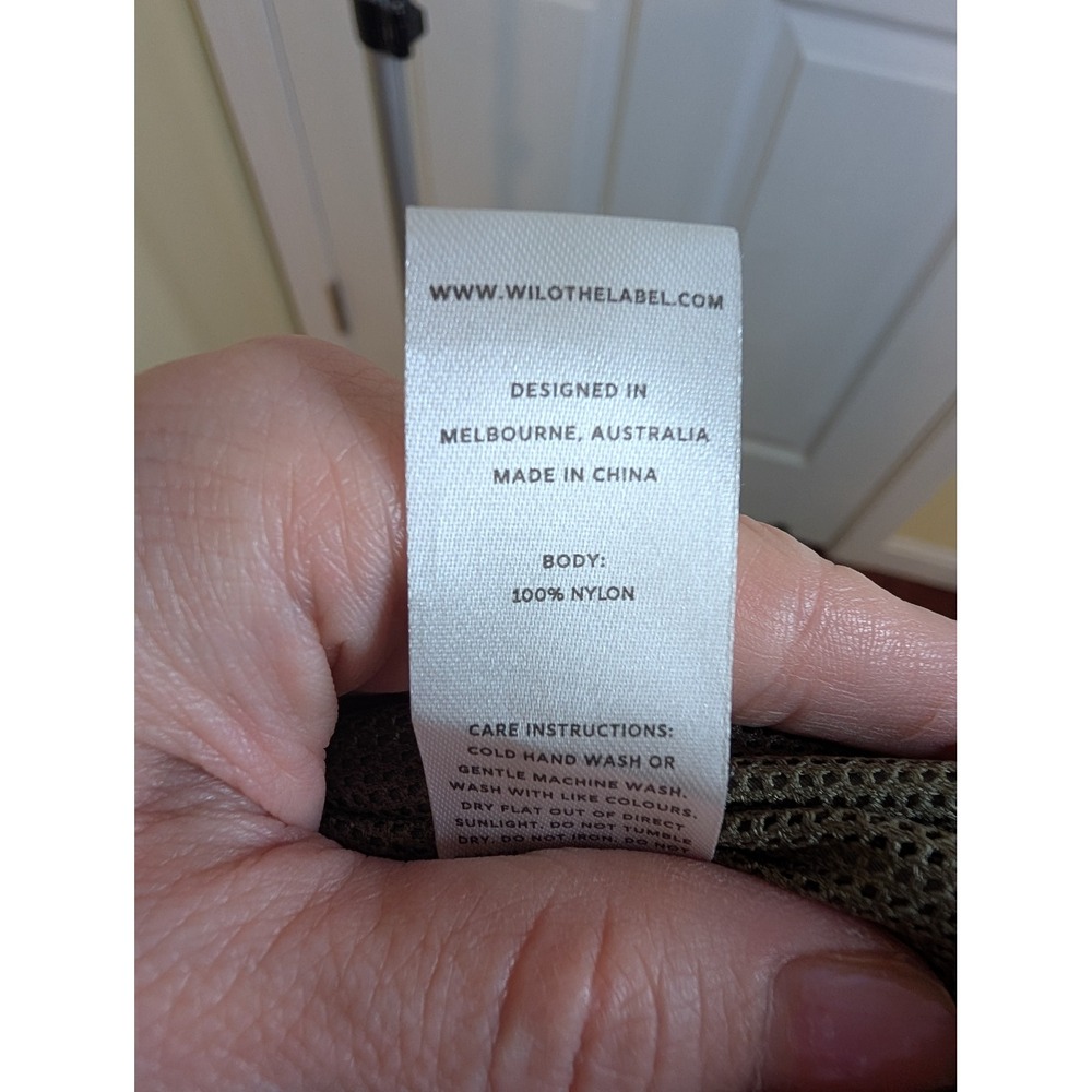 Wilo The Label Jogger Women S Sage Green Nylon Track Pants Drawstring Mesh Lined - Picture 8 of 9